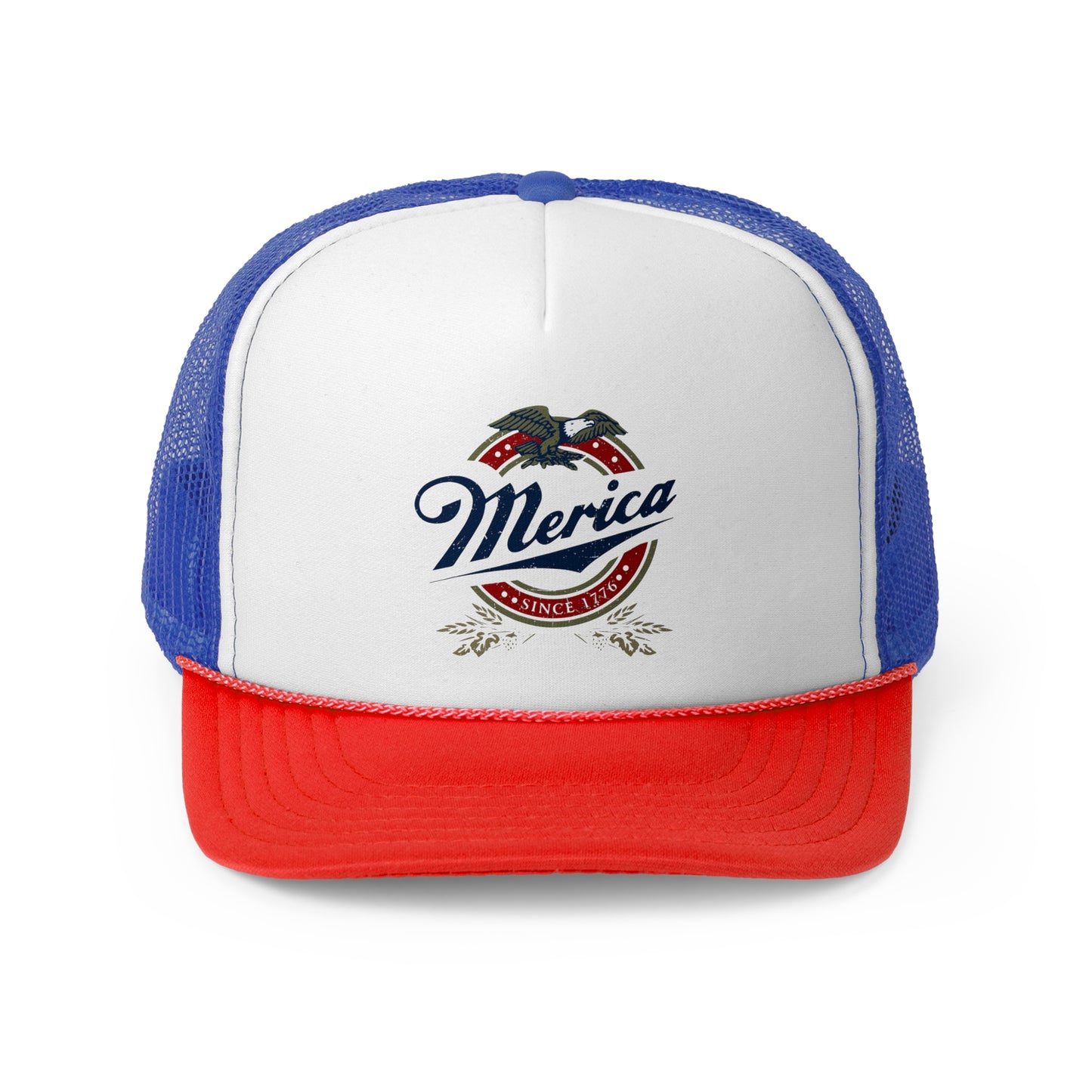 Patriotic 'Merica Eagle Trucker Cap - Vintage America Snap Back Hat, 4th of July Gift for Men & Women