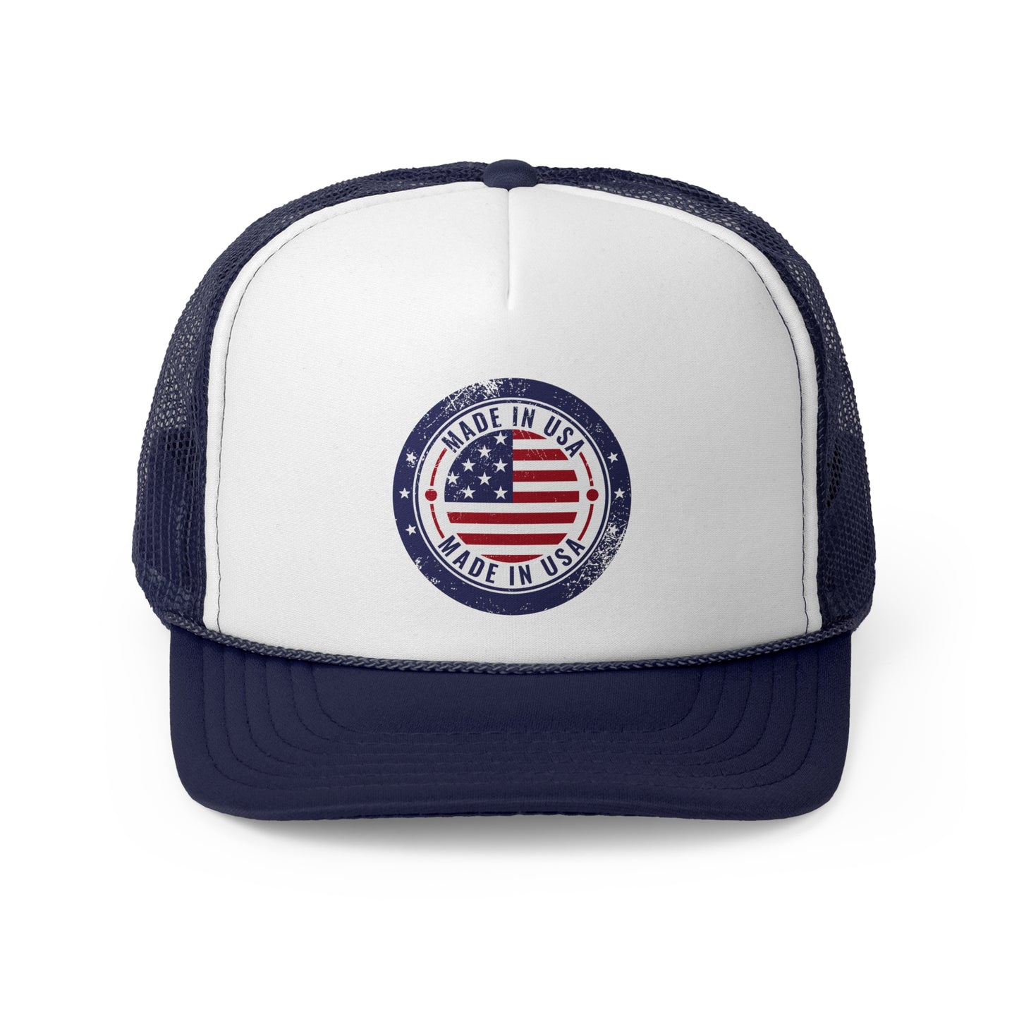 Vintage Made in USA Patriotic Trucker Hat - 4th of July Cap for women & men, USA Flag Snapback Cap, Retro American Eagle Baseball Cap,