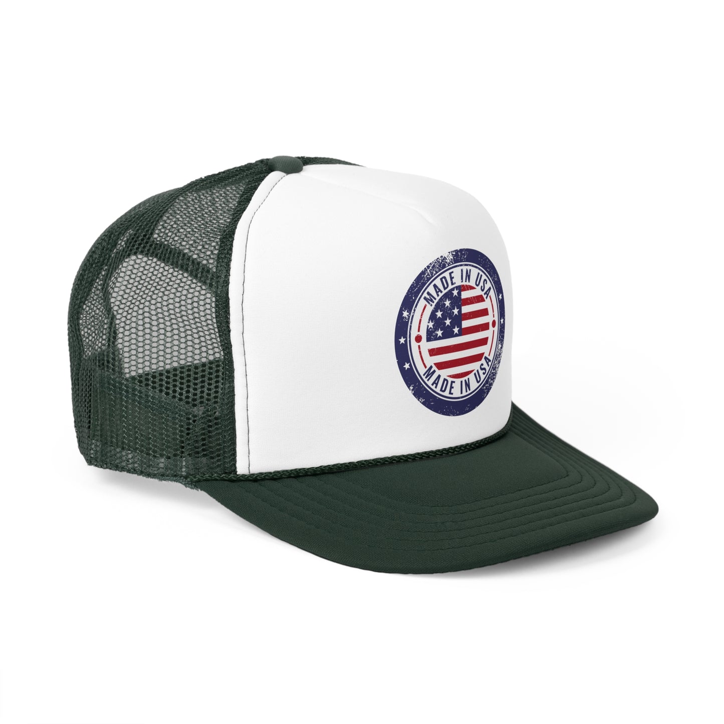Vintage Made in USA Patriotic Trucker Hat - 4th of July Cap for women & men, USA Flag Snapback Cap, Retro American Eagle Baseball Cap,