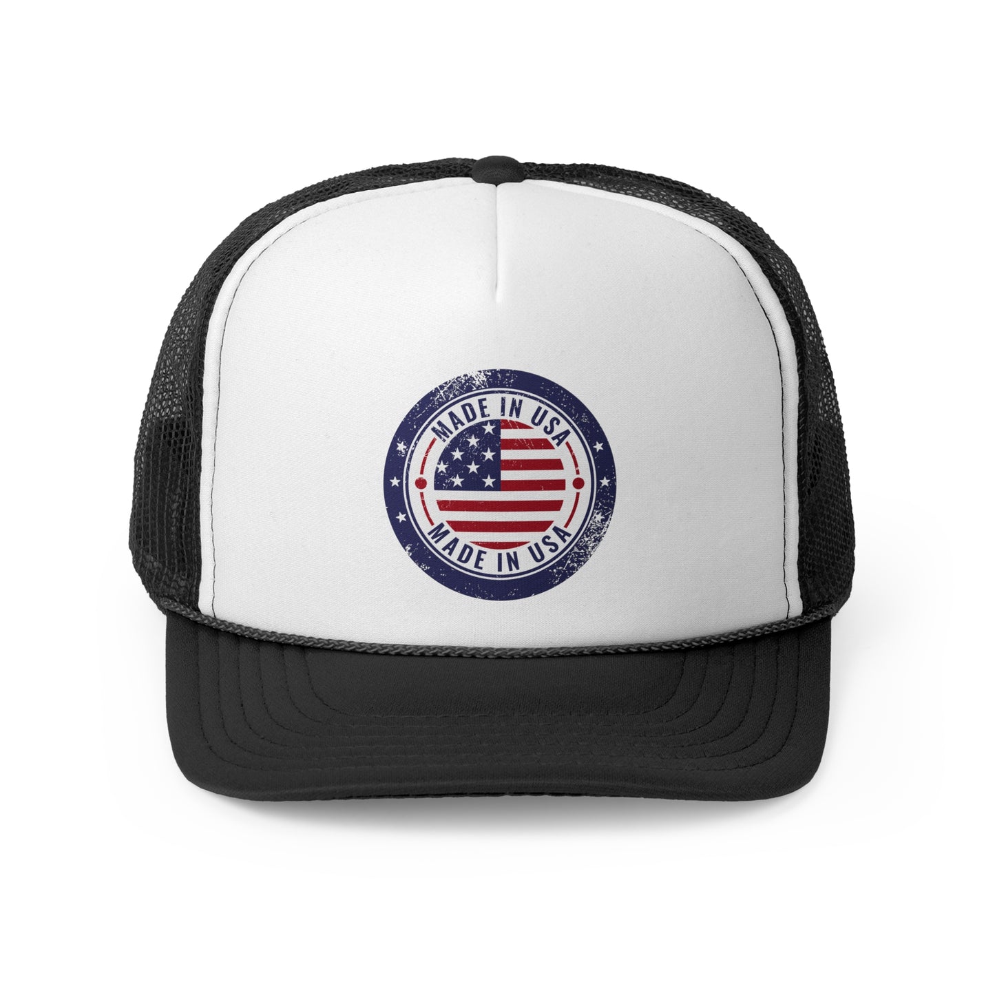 Vintage Made in USA Patriotic Trucker Hat - 4th of July Cap for women & men, USA Flag Snapback Cap, Retro American Eagle Baseball Cap,
