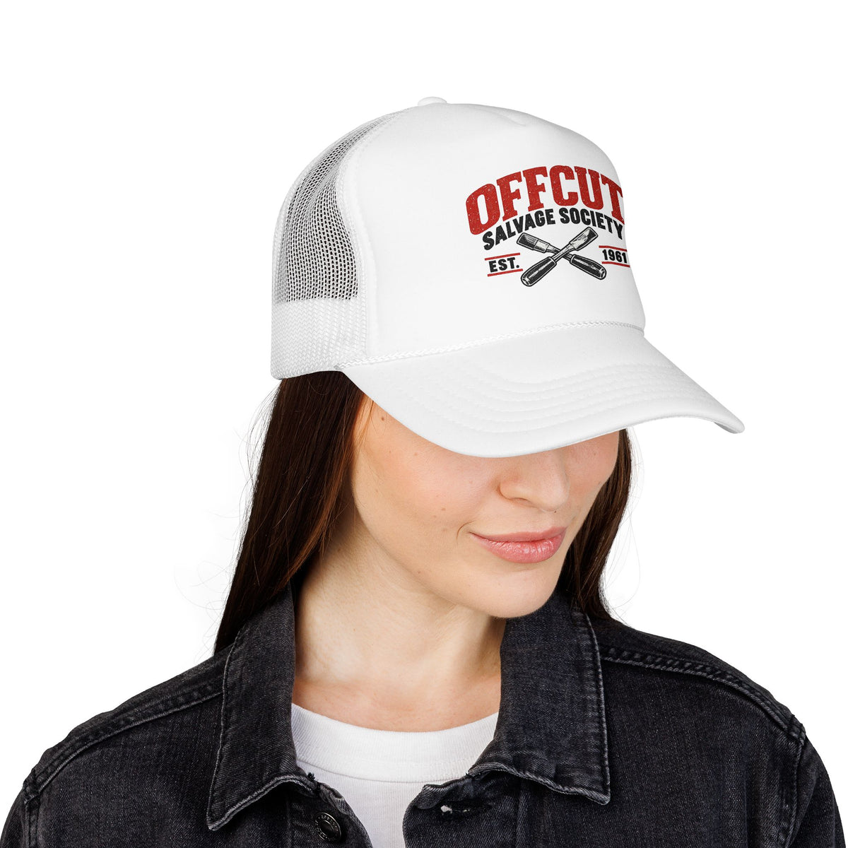 Offcut Salvage Society Vintage Woodworker Trucker Hat