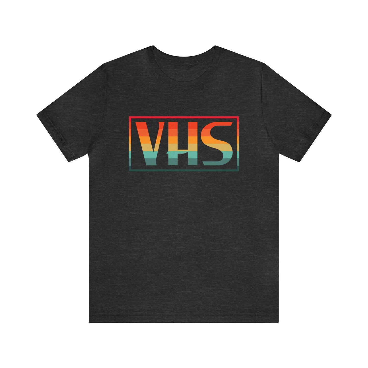 VHS Logo Retro Sunset T-Shirt - Vintage Retro Classic Nostalgic T-Shirt - Unisex Short Sleeve Tee
