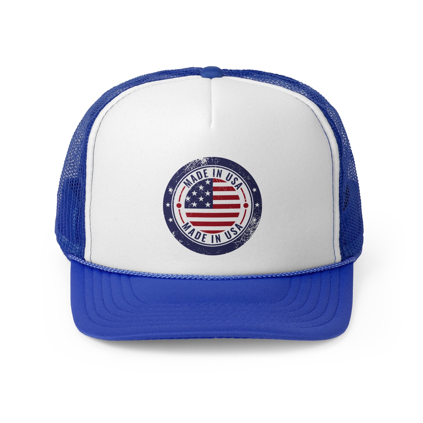 Vintage Made in USA Patriotic Trucker Hat - 4th of July Cap for women & men, USA Flag Snapback Cap, Retro American Eagle Baseball Cap,