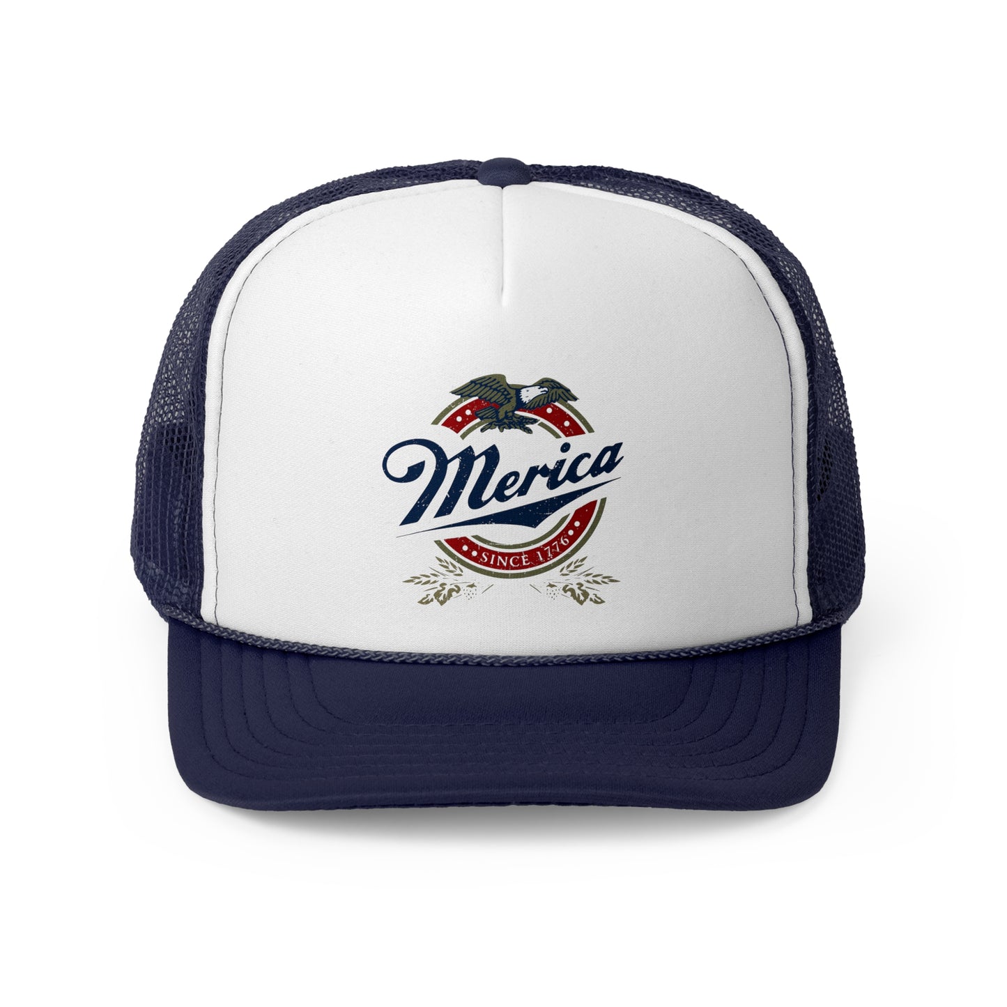 Patriotic 'Merica Eagle Trucker Cap - Vintage America Snap Back Hat, 4th of July Gift for Men & Women