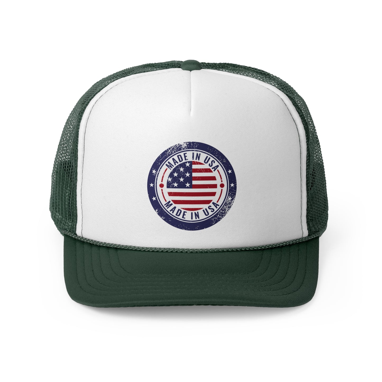 Vintage Made in USA Patriotic Trucker Hat - 4th of July Cap for women & men, USA Flag Snapback Cap, Retro American Eagle Baseball Cap,