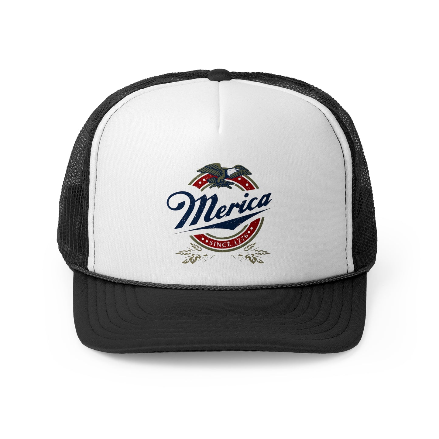 Patriotic 'Merica Eagle Trucker Cap - Vintage America Snap Back Hat, 4th of July Gift for Men & Women