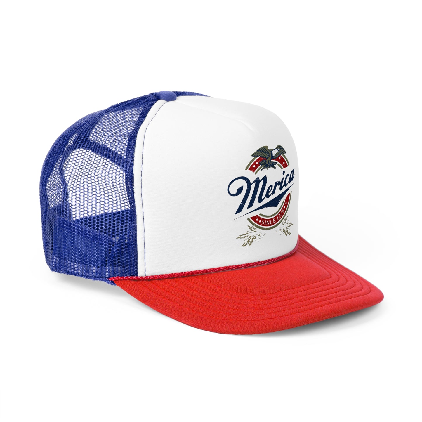Patriotic 'Merica Eagle Trucker Cap - Vintage America Snap Back Hat, 4th of July Gift for Men & Women