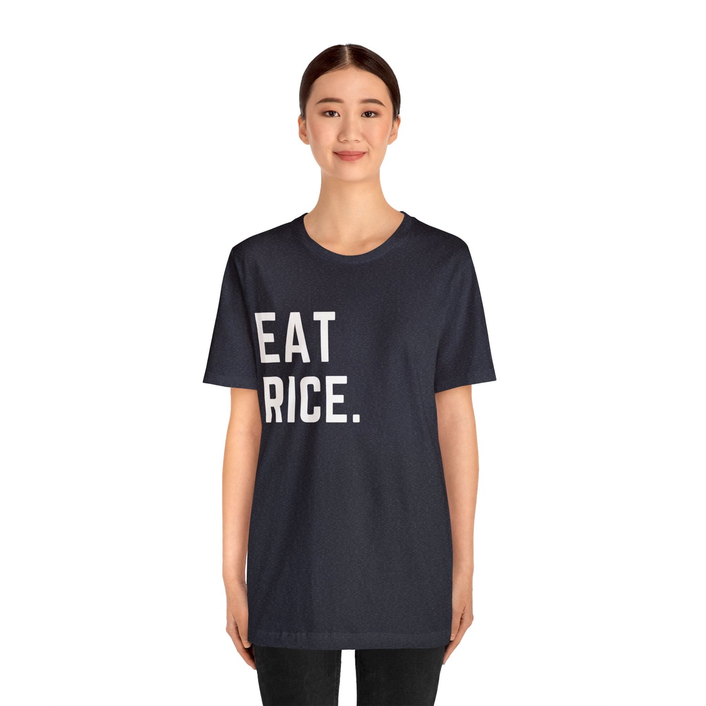 Eat Rice Meme Shirt - Vintage Retro Classic Nostalgic Japanese T-Shirt - Unisex Short Sleeve Tee