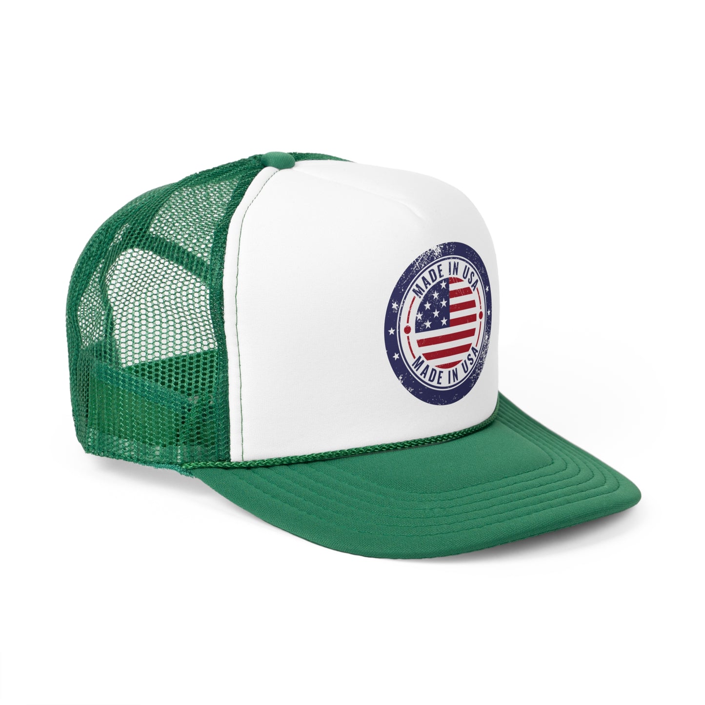 Vintage Made in USA Patriotic Trucker Hat - 4th of July Cap for women & men, USA Flag Snapback Cap, Retro American Eagle Baseball Cap,