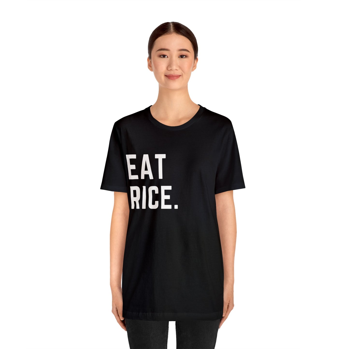 Eat Rice Meme Shirt - Vintage Retro Classic Nostalgic Japanese T-Shirt - Unisex Short Sleeve Tee