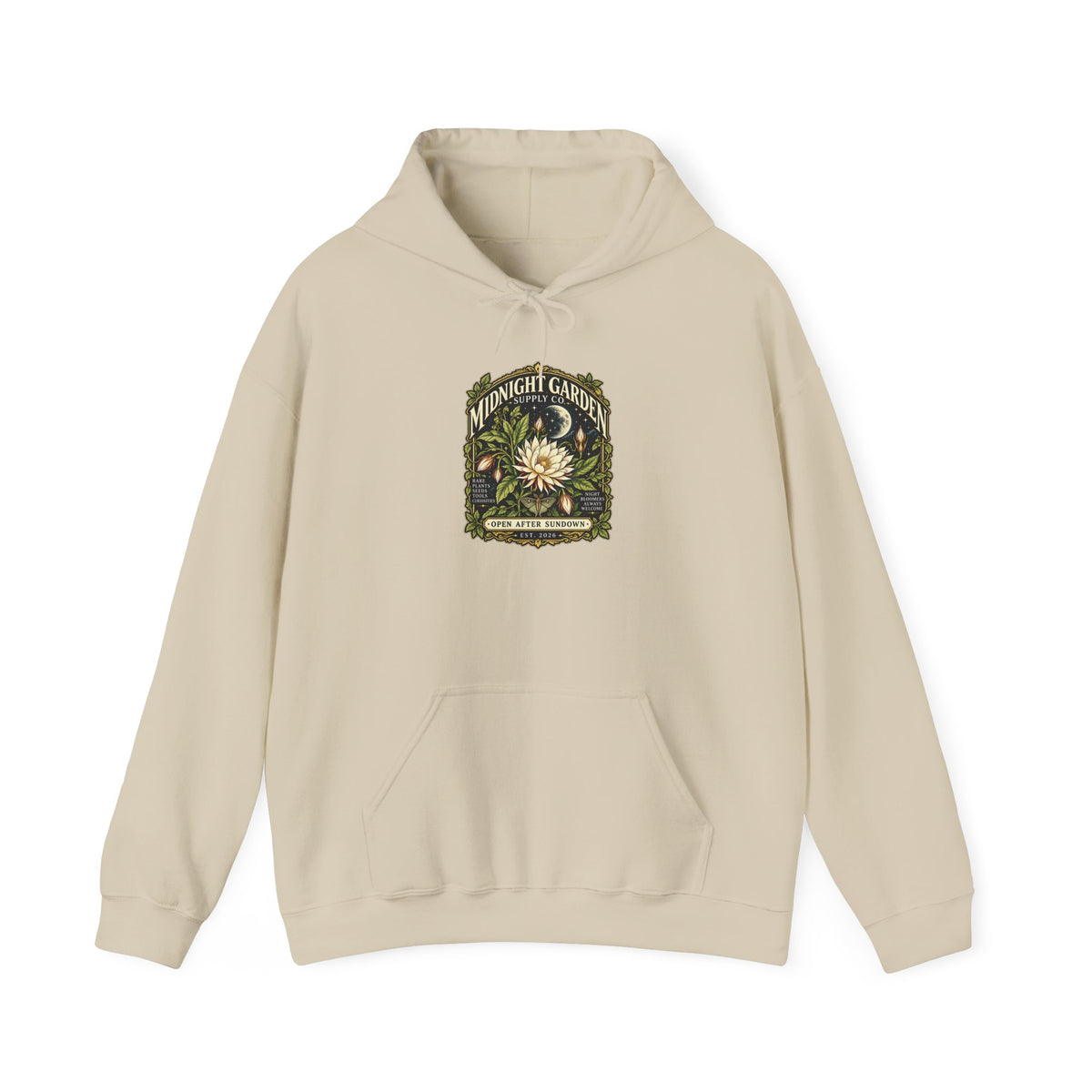 Midnight Garden Supply Co. Vintage Botanical Hoodie
