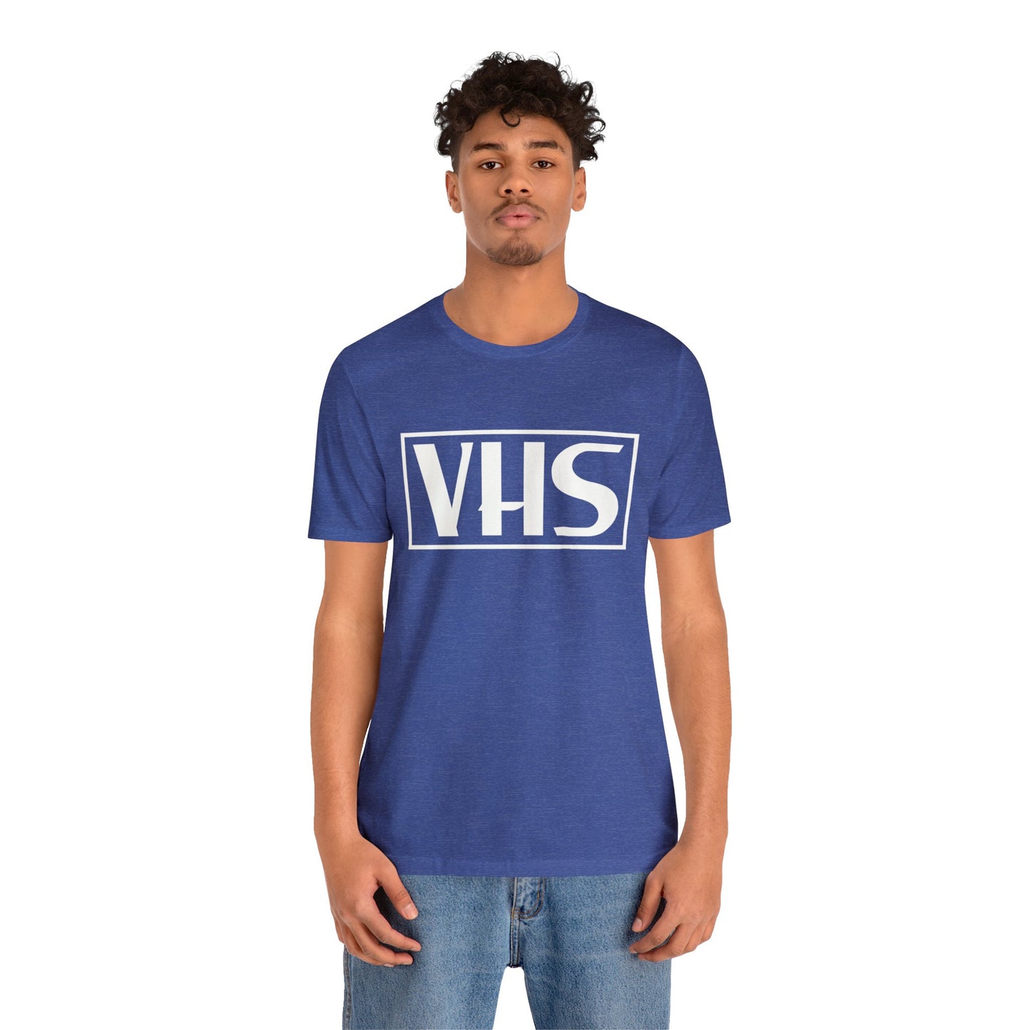 VHS Logo T-Shirt - Retro Vintage Nostalgia Classic Old School - Unisex Short Sleeve Tee