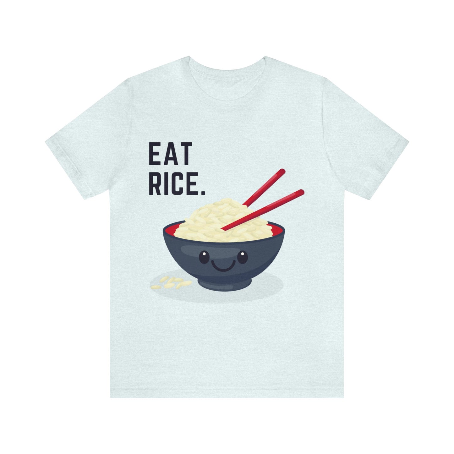 Eat Rice Shirt - Vintage Retro Classic Nostalgic Japanese T-Shirt - Unisex Short Sleeve Tee