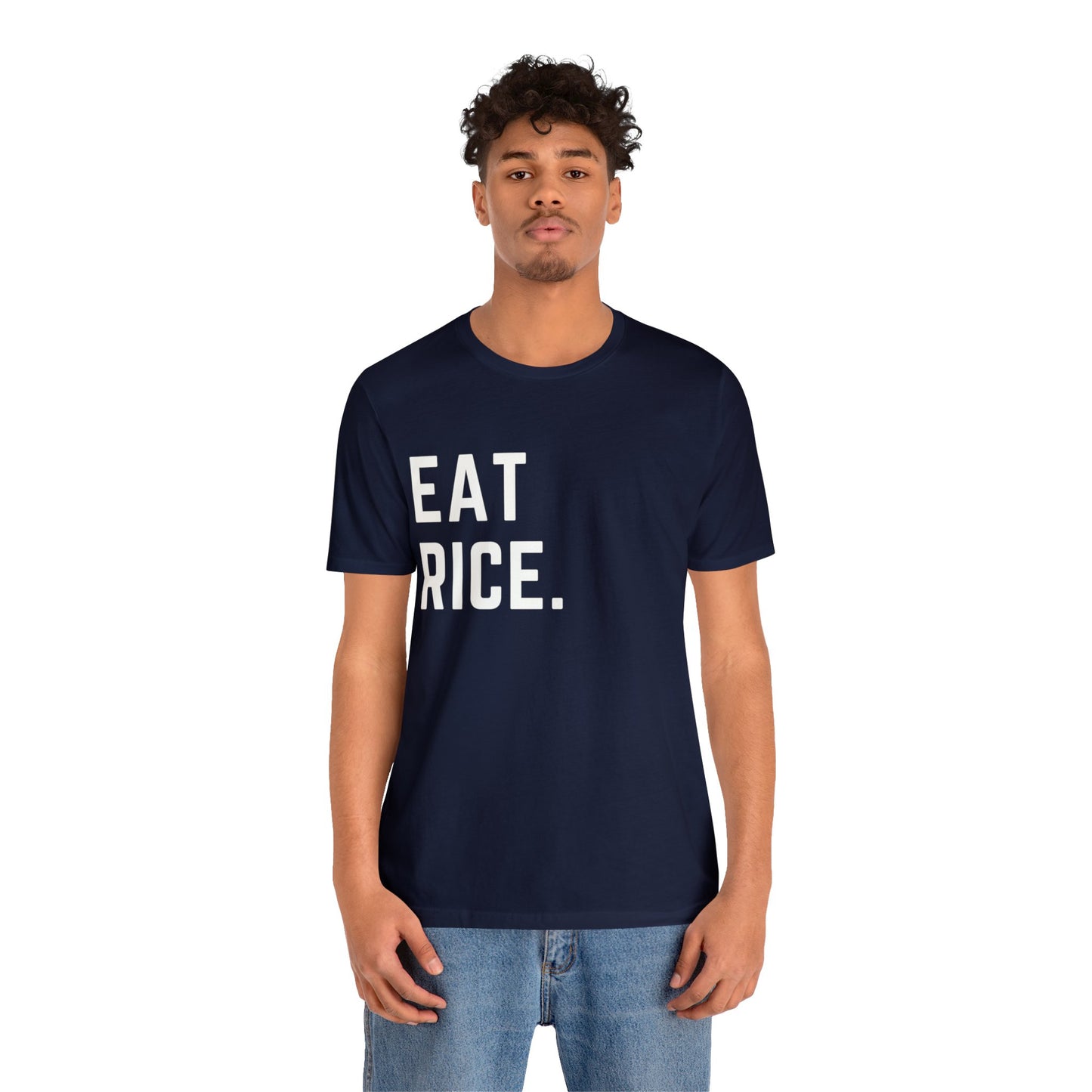 Eat Rice Meme Shirt - Vintage Retro Classic Nostalgic Japanese T-Shirt - Unisex Short Sleeve Tee