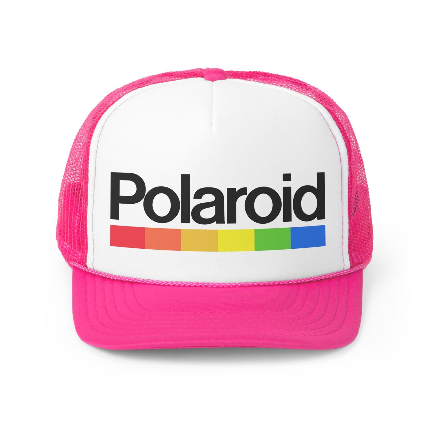 Polaroid Trucker Hat - Vintage Colors, Retro, Old School, Nostalgic, Adjustable Snap Back Cap