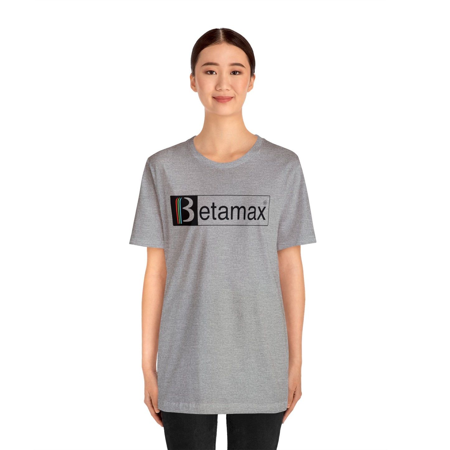 Betamax Logo T-Shirt - Retro Vintage Nostalgia Classic Old School - Unisex Short Sleeve Tee