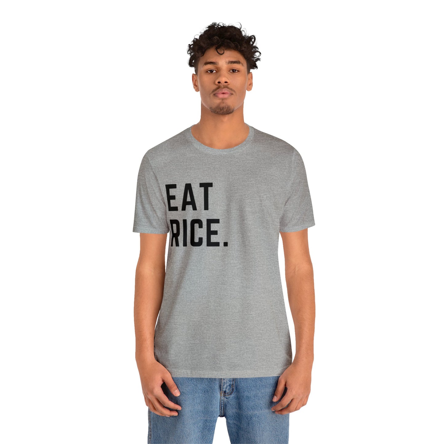 Eat Rice Meme Shirt - Vintage Retro Classic Nostalgic Japanese T-Shirt - Unisex Short Sleeve Tee