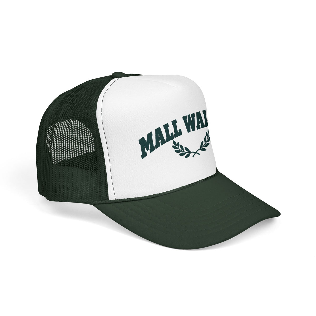 Mall Walker Laurel Crest Trucker Hat — Printed Snapback