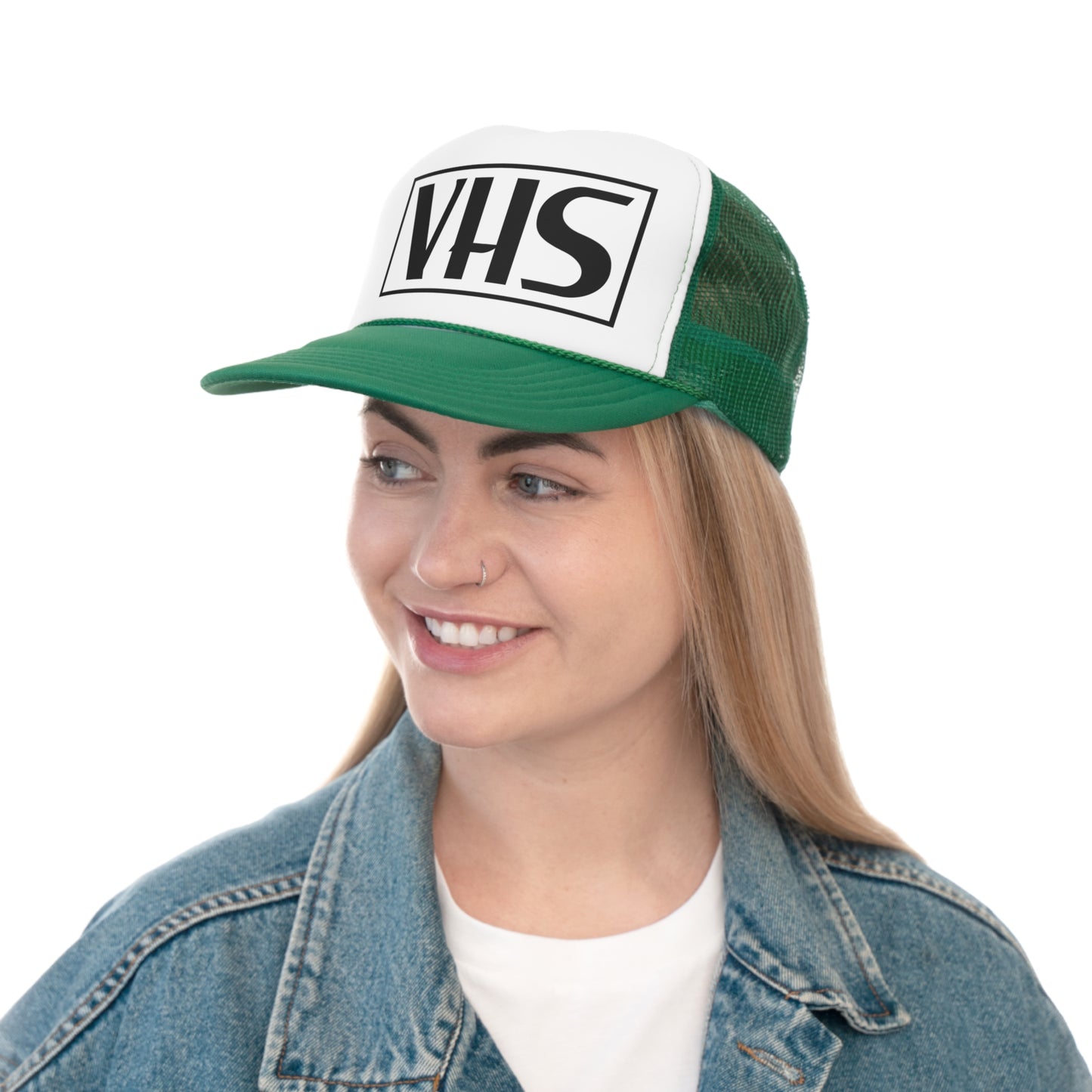 VHS Vintage Mesh Trucker Hat - Old School Adjustable Cap