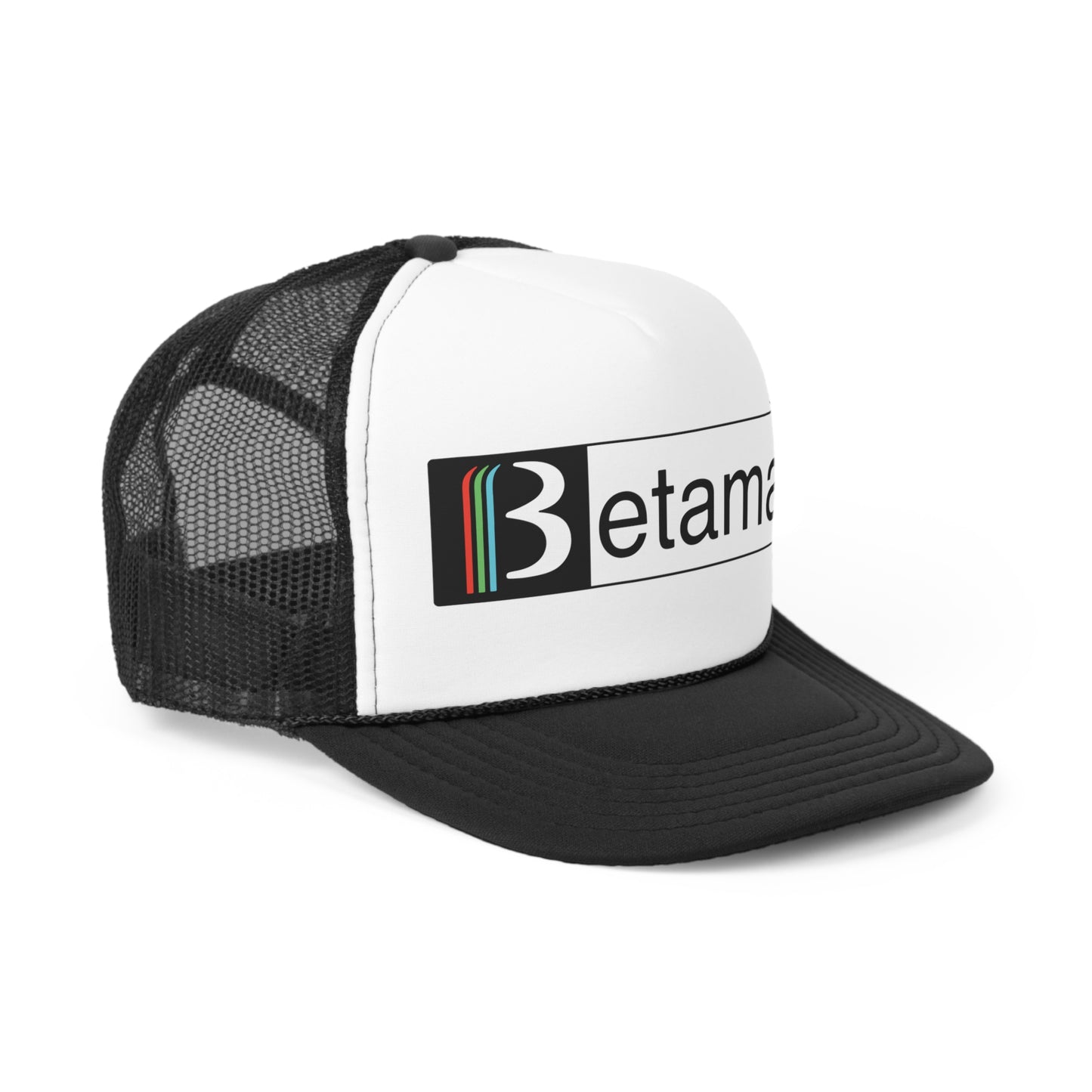 Betamax Trucker Hat - Vintage Colors, Retro, Old School, Nostalgic, Adjustable Snap Back Cap