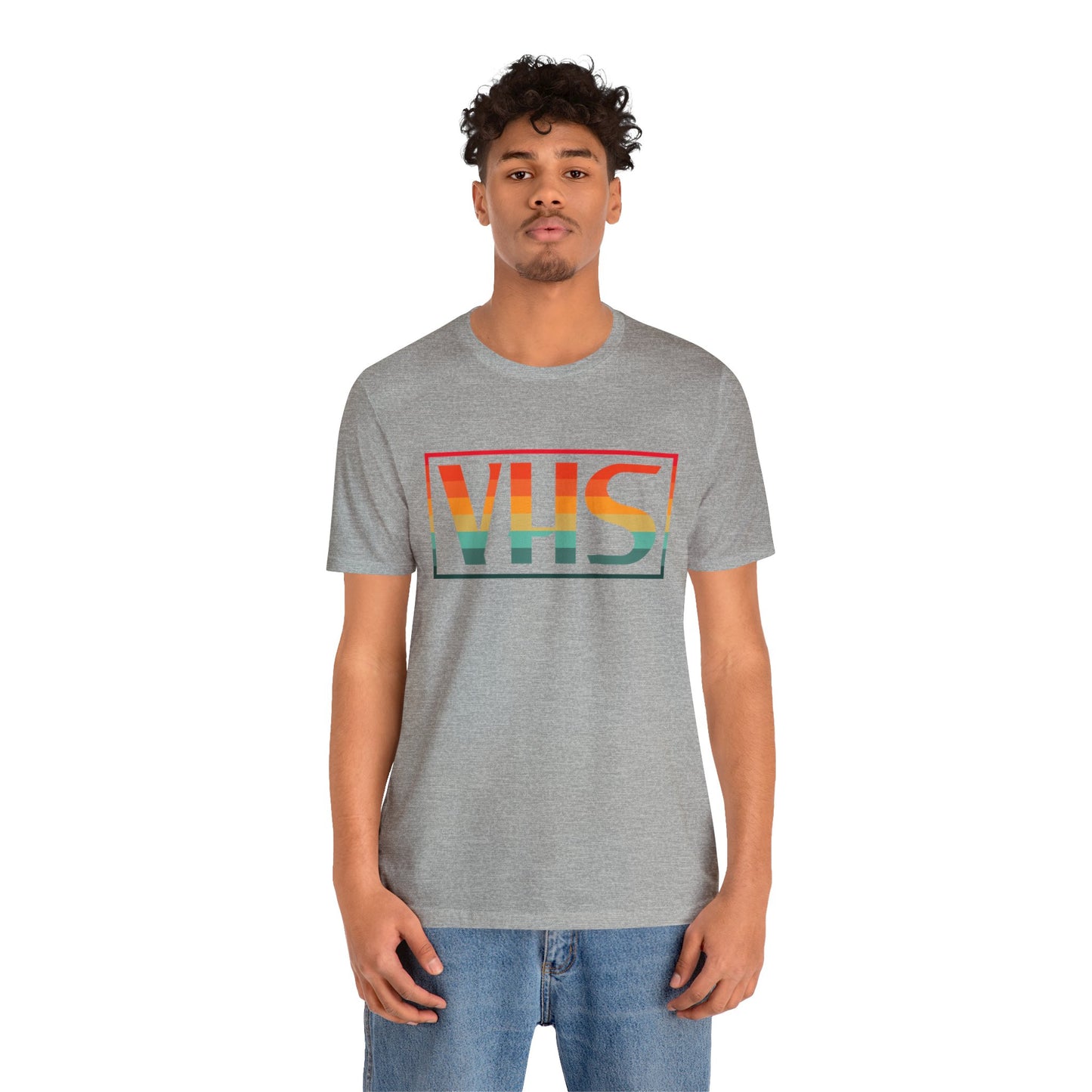 VHS Logo Retro Sunset T-Shirt - Vintage Retro Classic Nostalgic T-Shirt - Unisex Short Sleeve Tee