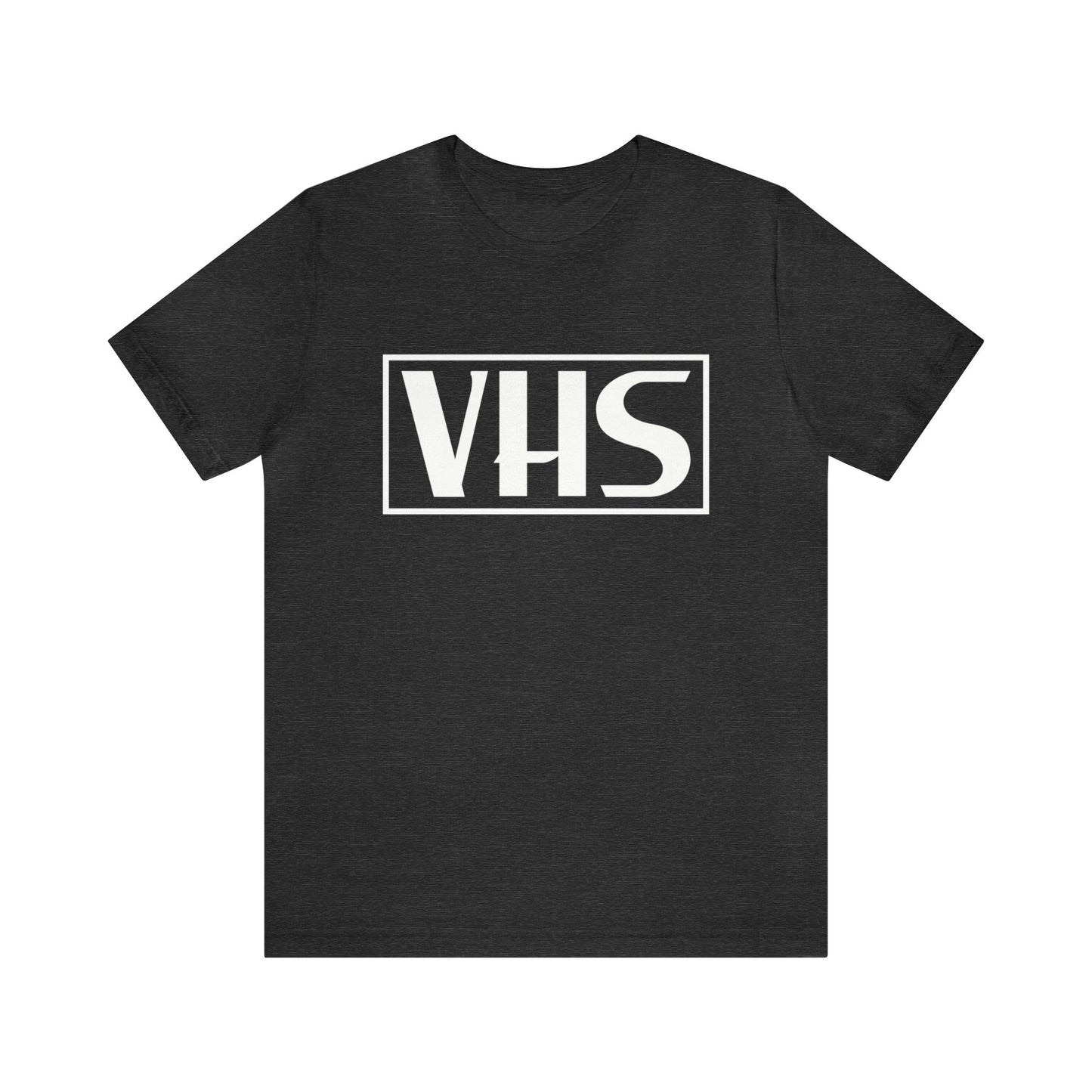 VHS Logo T-Shirt - Retro Vintage Nostalgia Classic Old School - Unisex Short Sleeve Tee