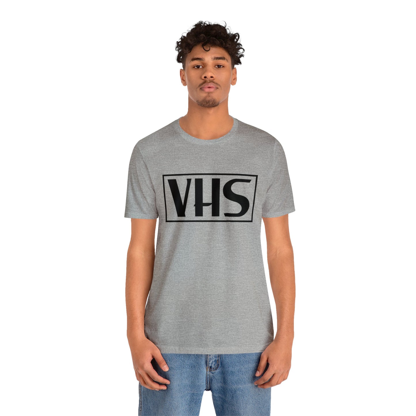 VHS Logo T-Shirt - Retro Vintage Nostalgia Classic Old School - Unisex Short Sleeve Tee