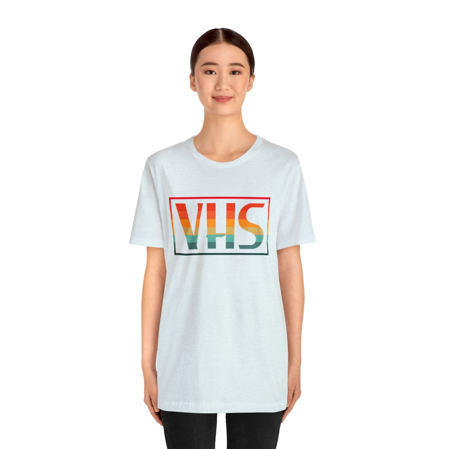 VHS Logo Retro Sunset T-Shirt - Vintage Retro Classic Nostalgic T-Shirt - Unisex Short Sleeve Tee