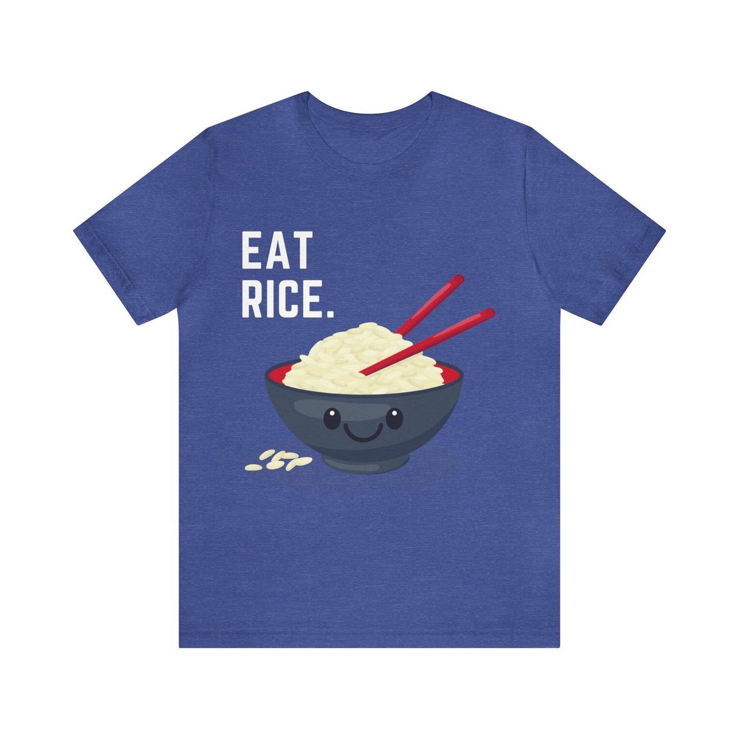 Eat Rice Shirt - Vintage Retro Classic Nostalgic Japanese T-Shirt - Unisex Short Sleeve Tee