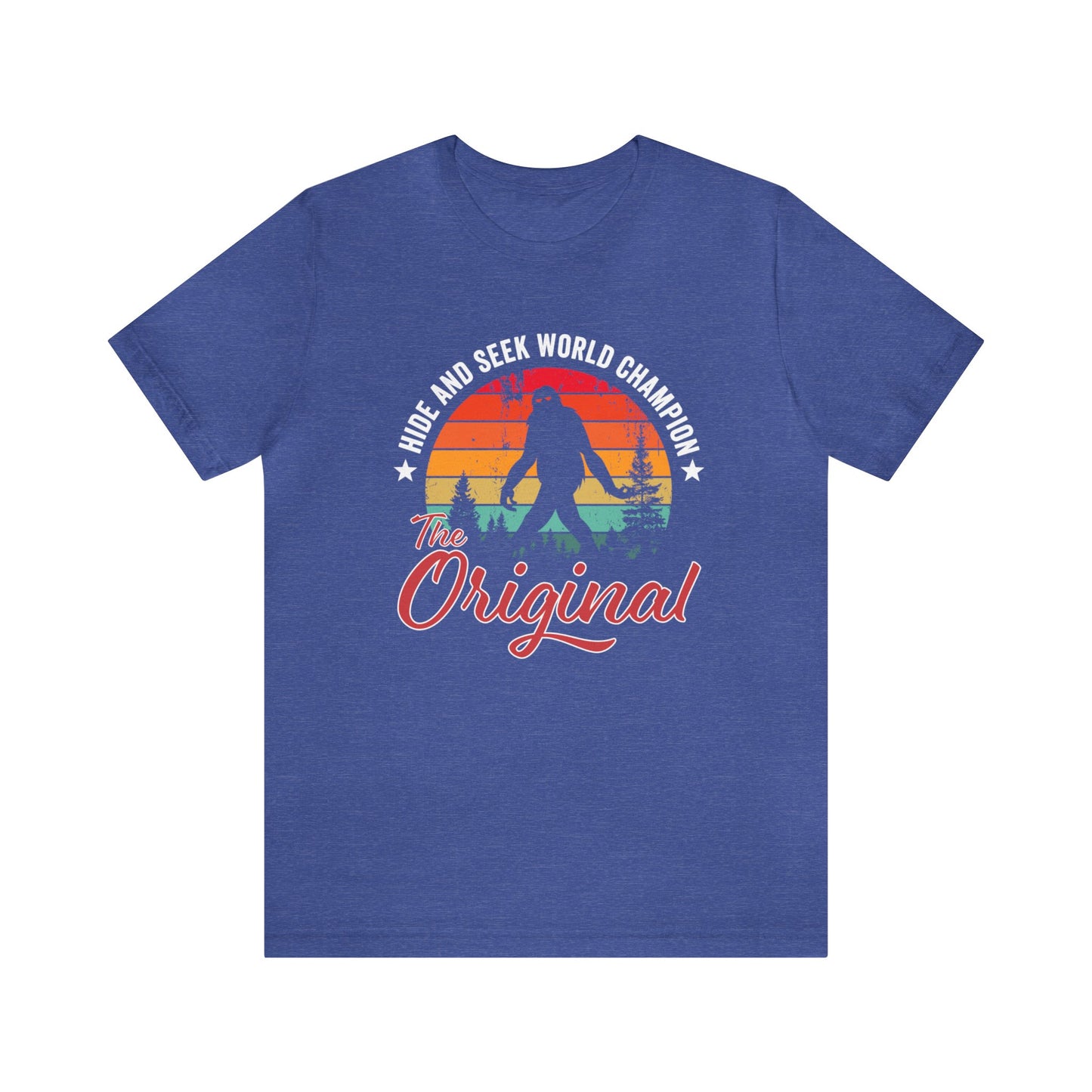 Bigfoot "The Original" Hide and Seek World Champion - Vintage T-Shirt - Unisex Short Sleeve Tee