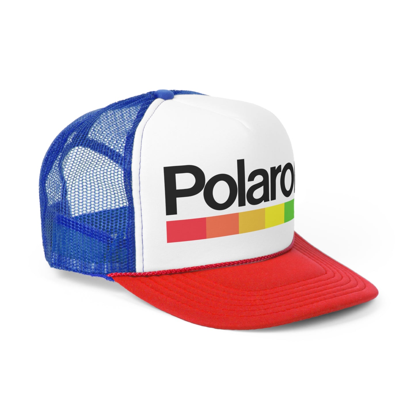 Polaroid Trucker Hat - Vintage Colors, Retro, Old School, Nostalgic, Adjustable Snap Back Cap