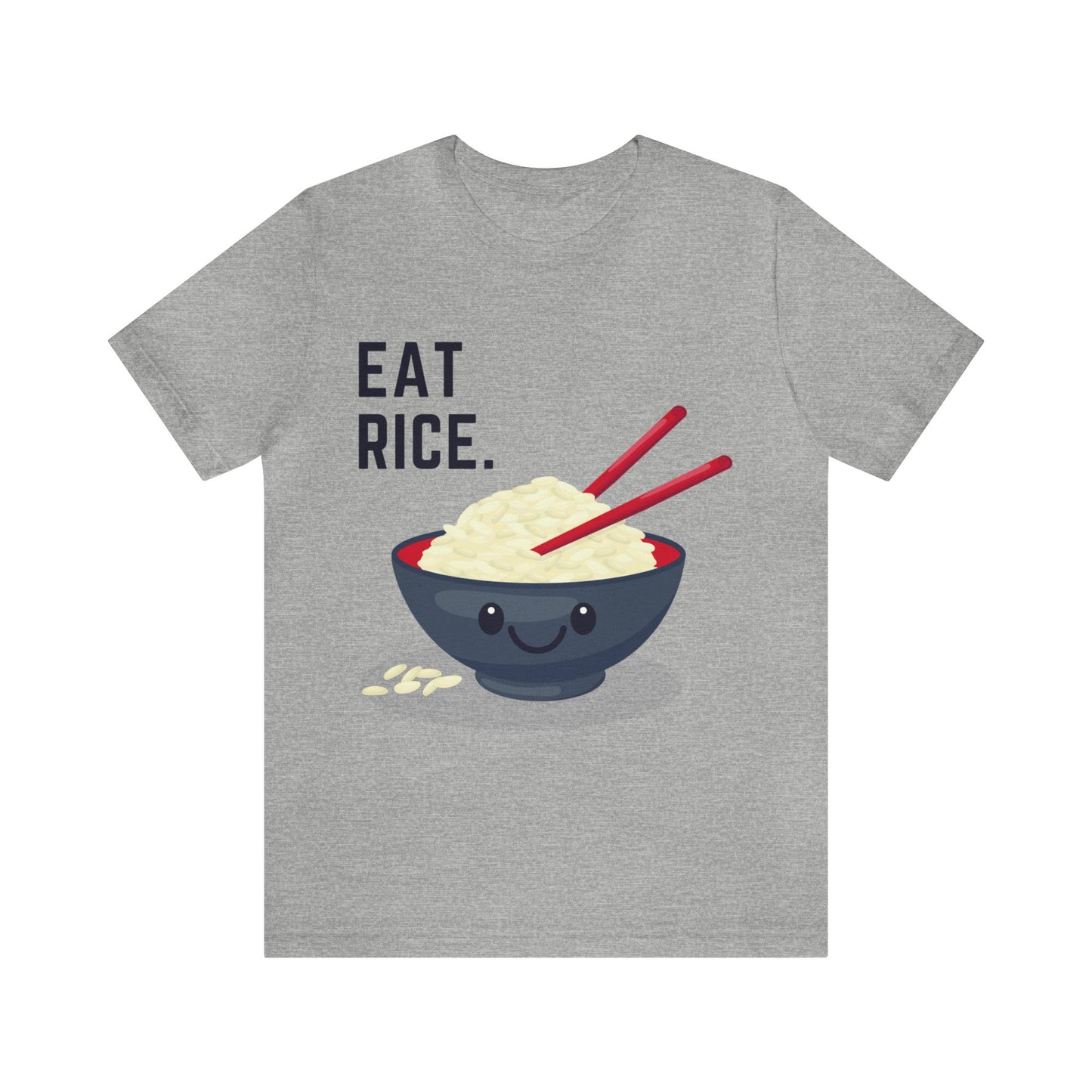 Eat Rice Shirt - Vintage Retro Classic Nostalgic Japanese T-Shirt - Unisex Short Sleeve Tee