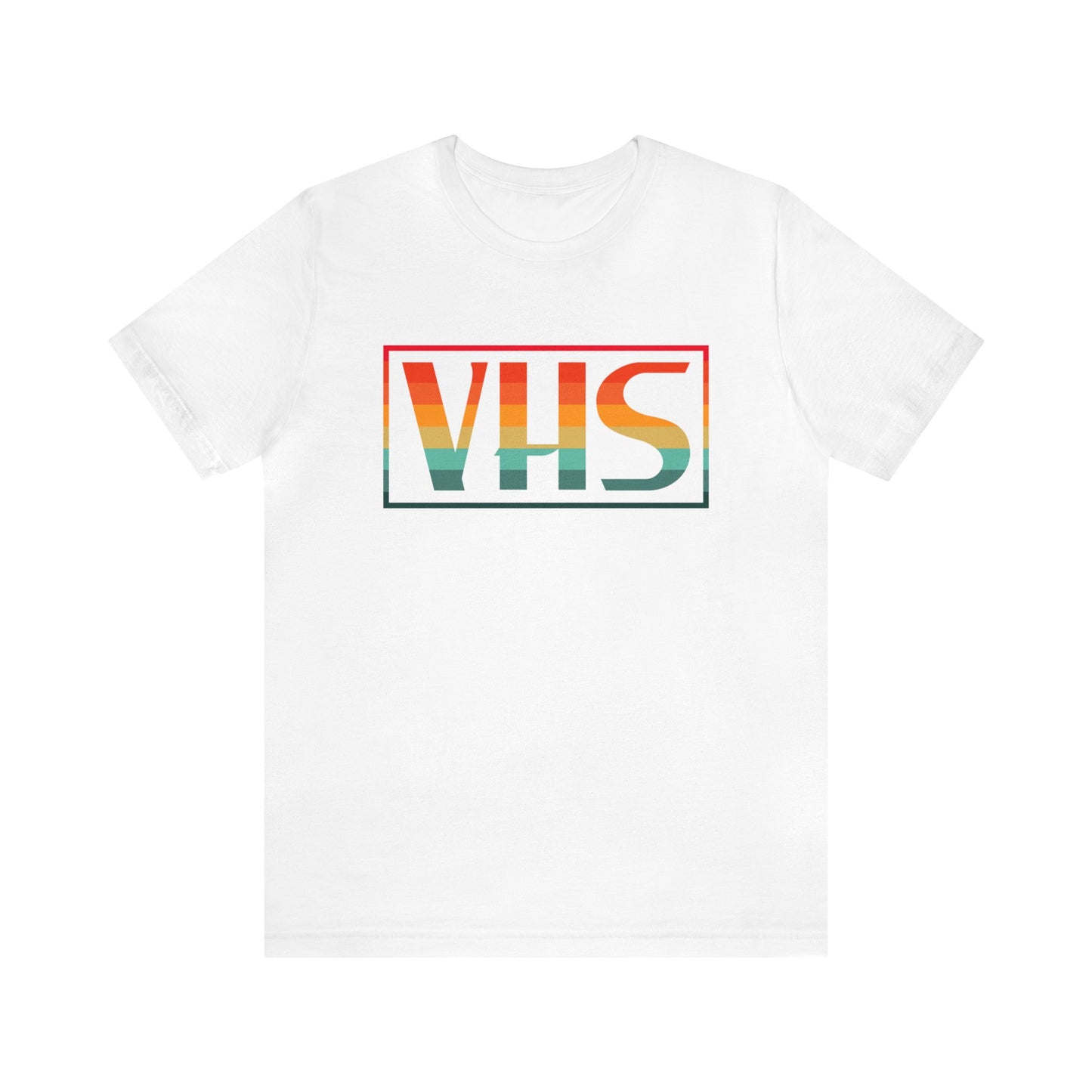 VHS Logo Retro Sunset T-Shirt - Vintage Retro Classic Nostalgic T-Shirt - Unisex Short Sleeve Tee