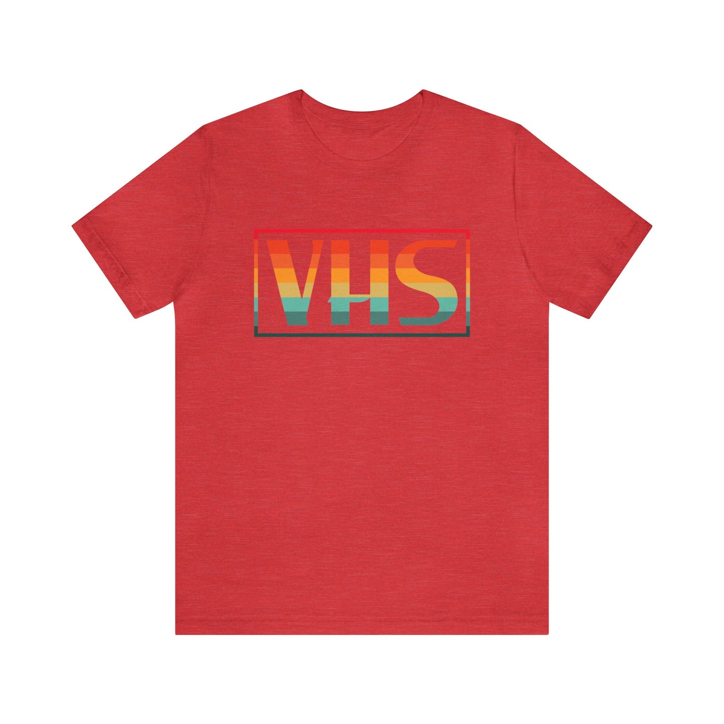 VHS Logo Retro Sunset T-Shirt - Vintage Retro Classic Nostalgic T-Shirt - Unisex Short Sleeve Tee