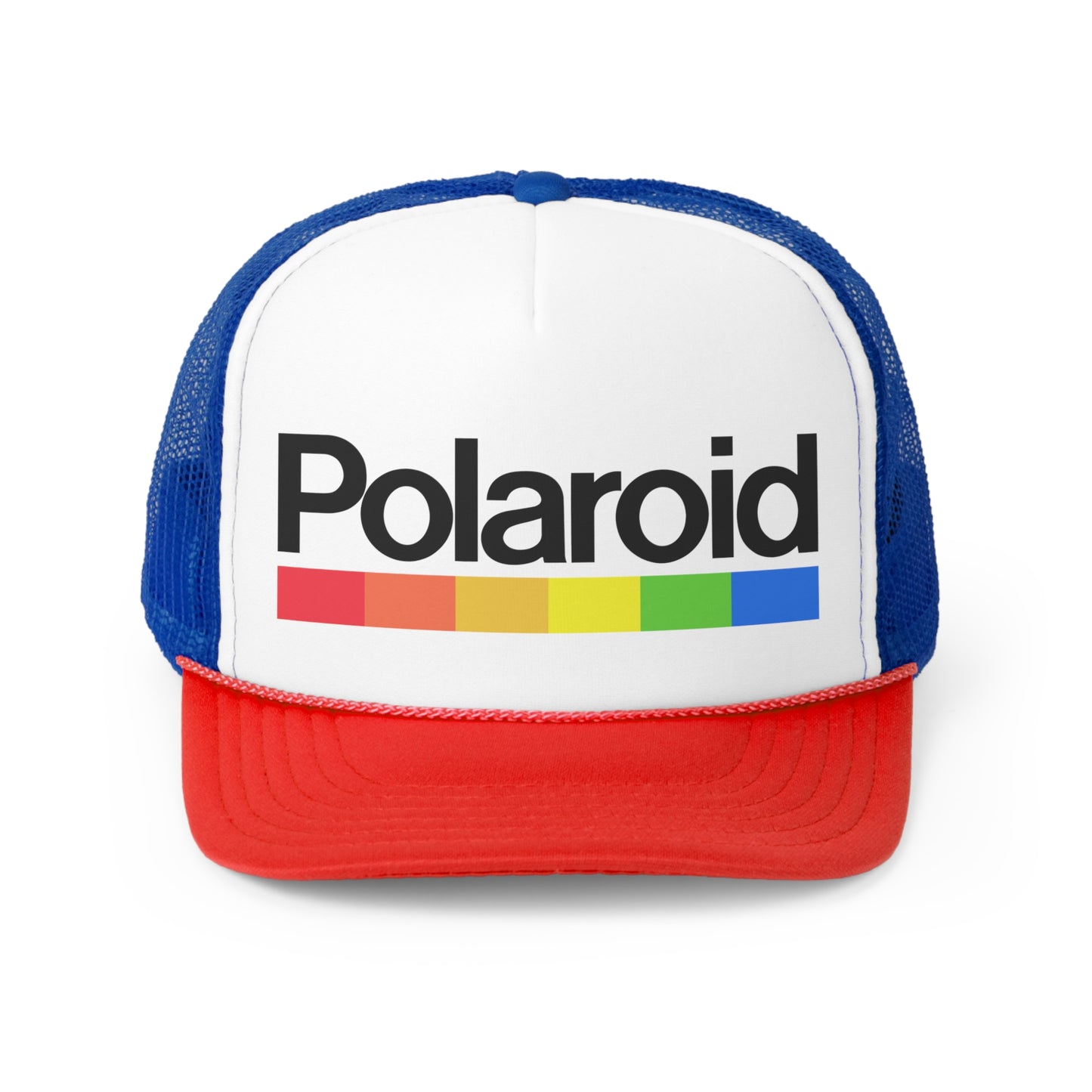 Polaroid Trucker Hat - Vintage Colors, Retro, Old School, Nostalgic, Adjustable Snap Back Cap