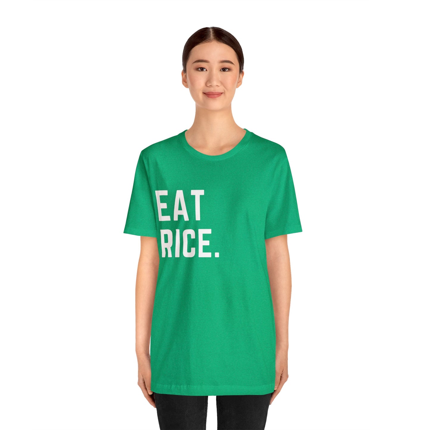 Eat Rice Meme Shirt - Vintage Retro Classic Nostalgic Japanese T-Shirt - Unisex Short Sleeve Tee