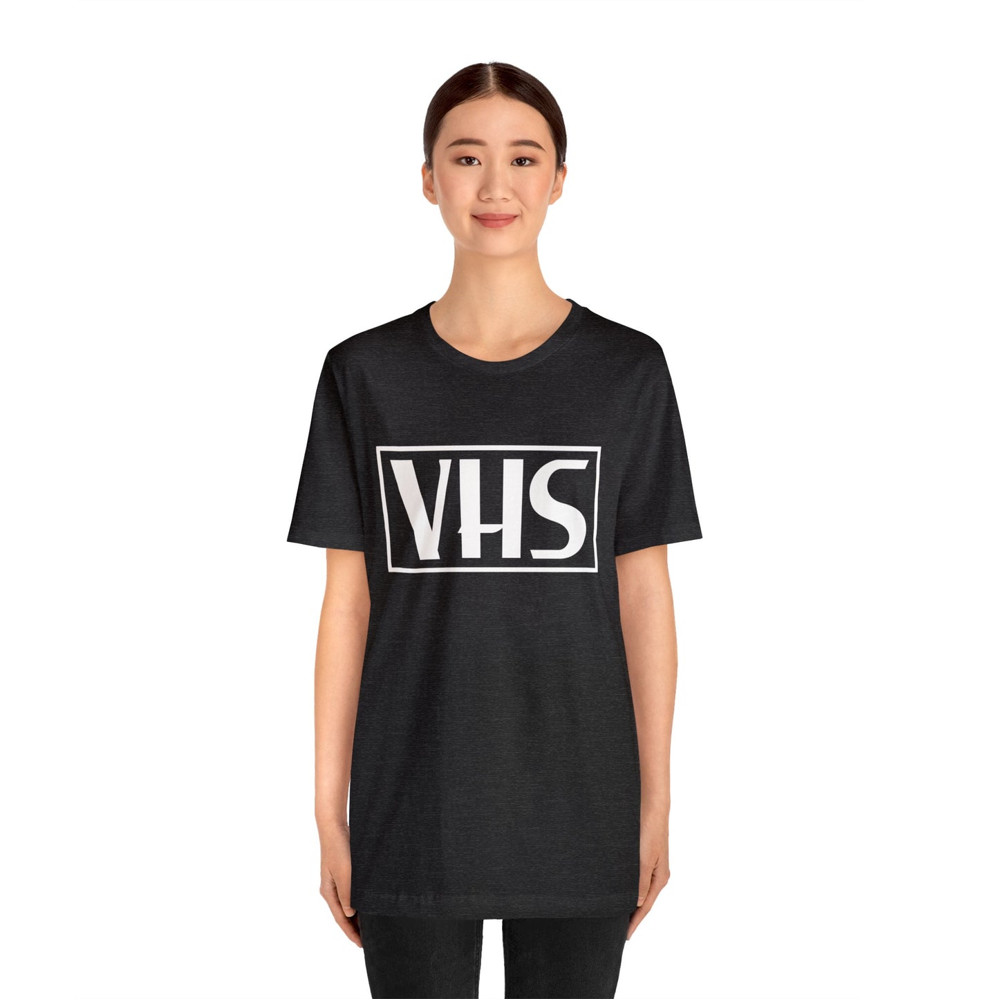 VHS Logo T-Shirt - Retro Vintage Nostalgia Classic Old School - Unisex Short Sleeve Tee