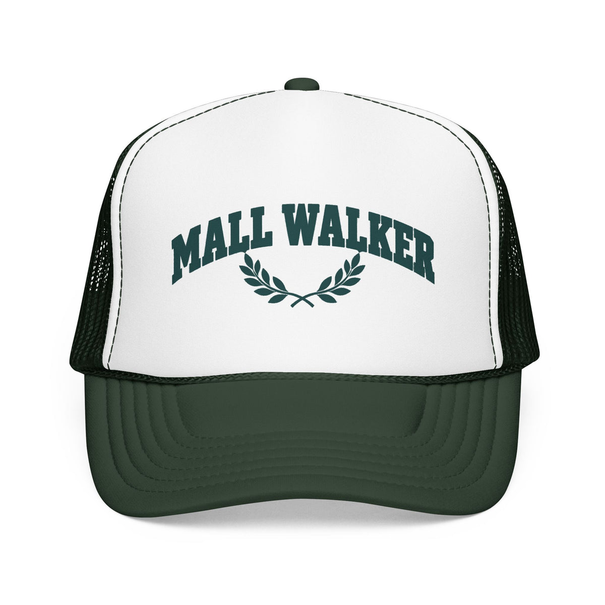 Mall Walker Laurel Crest Trucker Hat — Printed Snapback