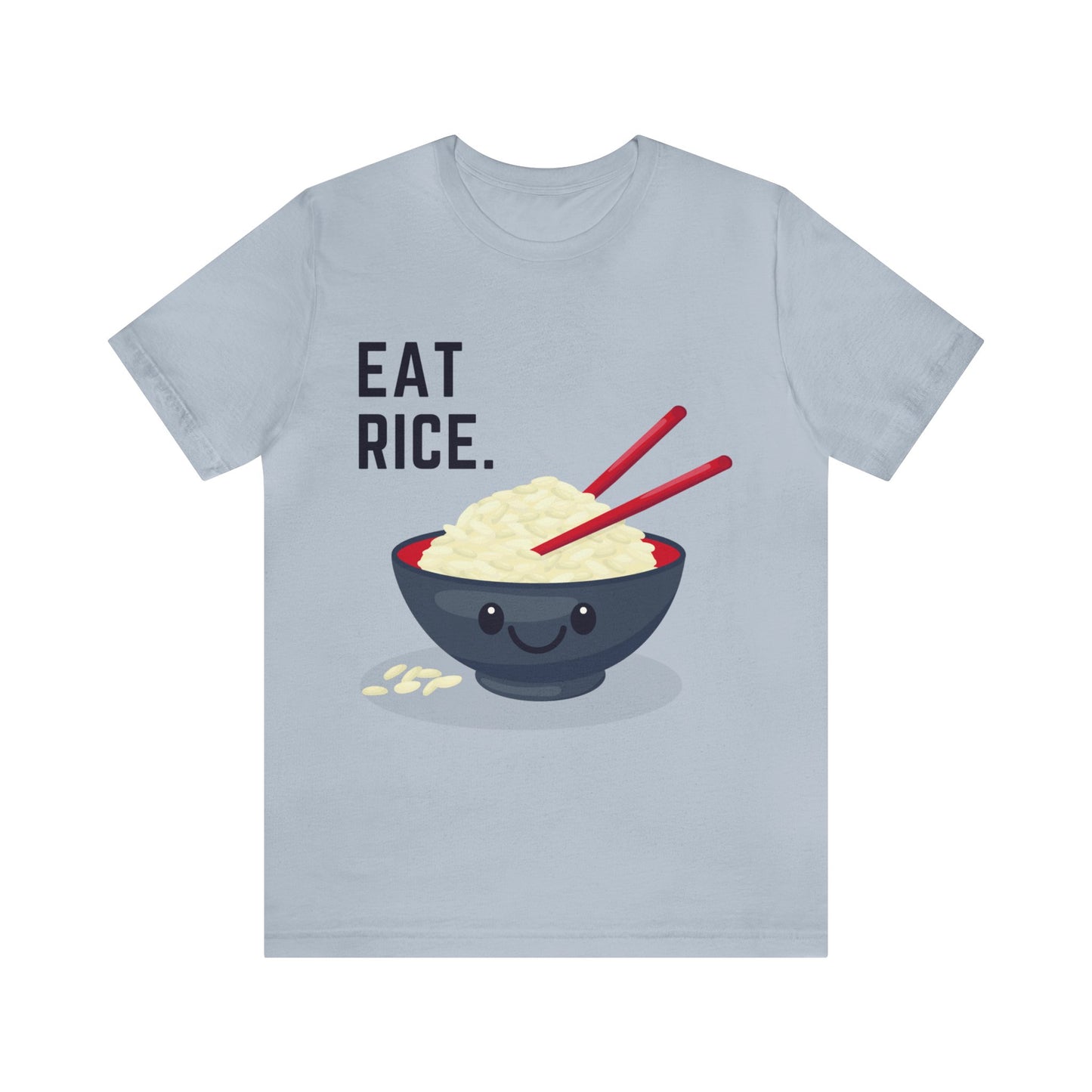 Eat Rice Shirt - Vintage Retro Classic Nostalgic Japanese T-Shirt - Unisex Short Sleeve Tee