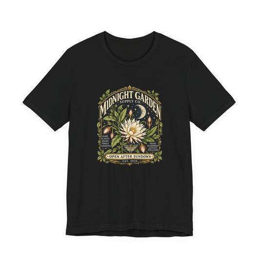 Midnight Garden Supply Co. Botanical Graphic T-Shirt