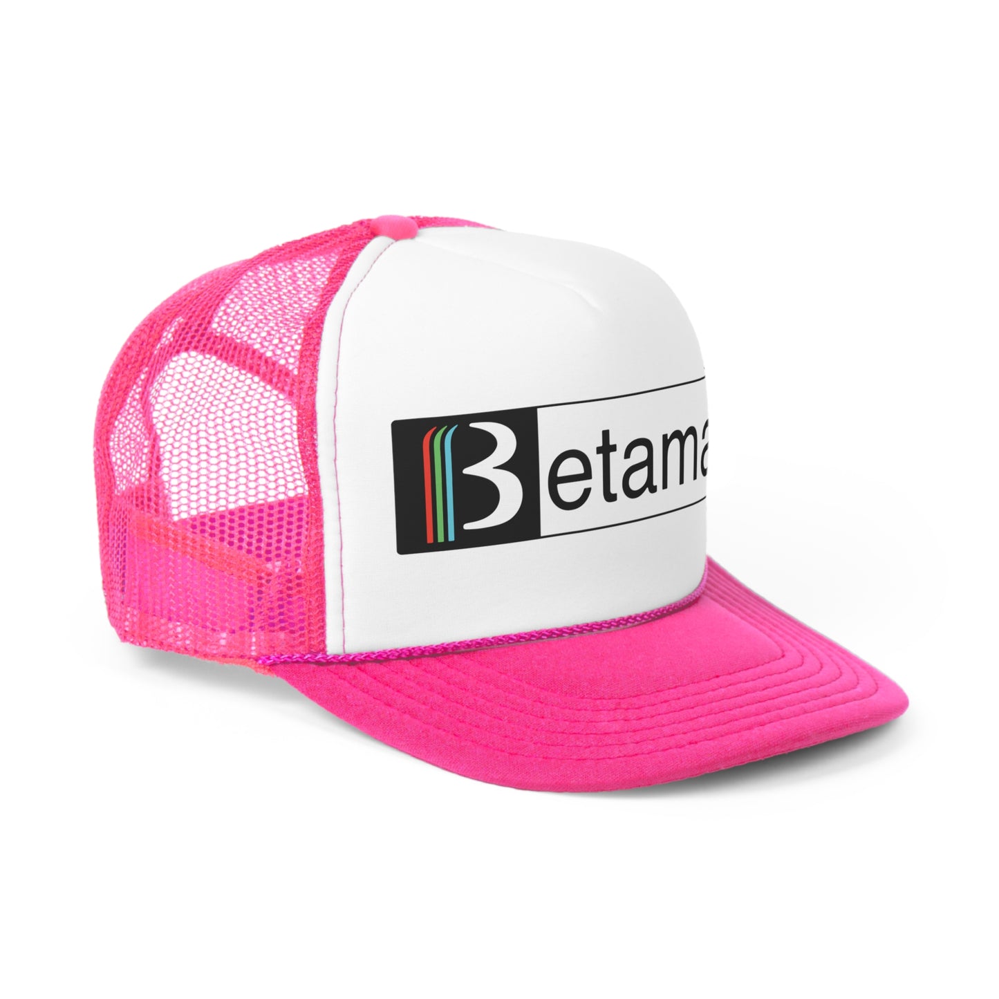 Betamax Trucker Hat - Vintage Colors, Retro, Old School, Nostalgic, Adjustable Snap Back Cap