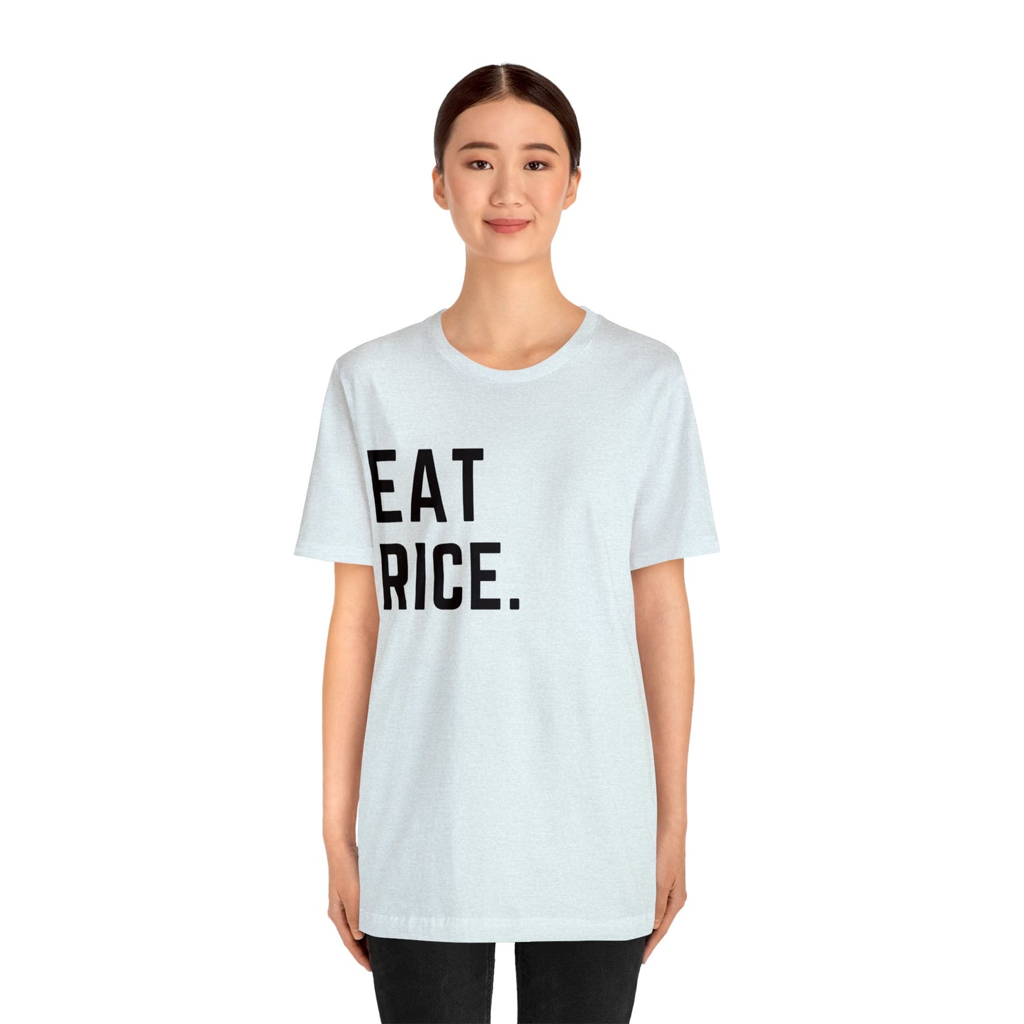 Eat Rice Meme Shirt - Vintage Retro Classic Nostalgic Japanese T-Shirt - Unisex Short Sleeve Tee