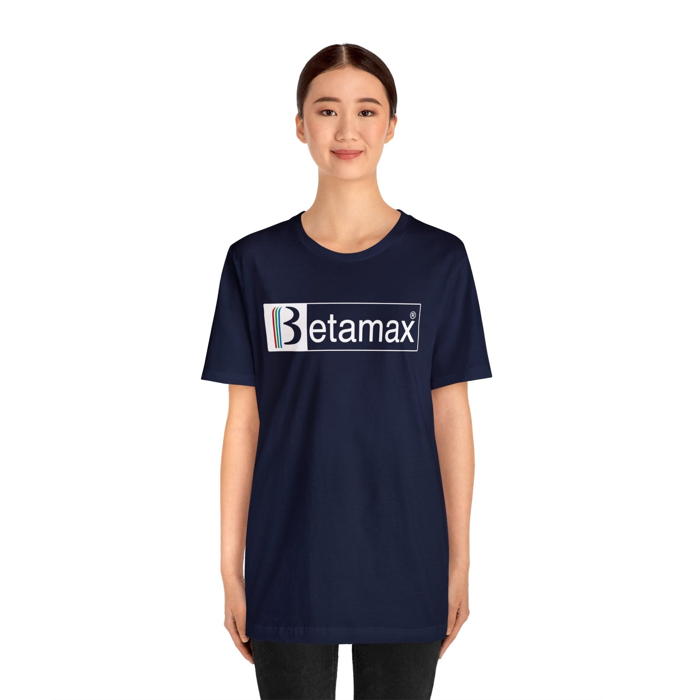 Betamax Logo T-Shirt - Retro Vintage Nostalgia Classic Old School - Unisex Short Sleeve Tee