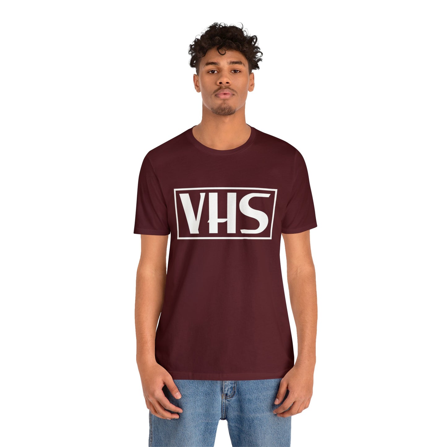 VHS Logo T-Shirt - Retro Vintage Nostalgia Classic Old School - Unisex Short Sleeve Tee