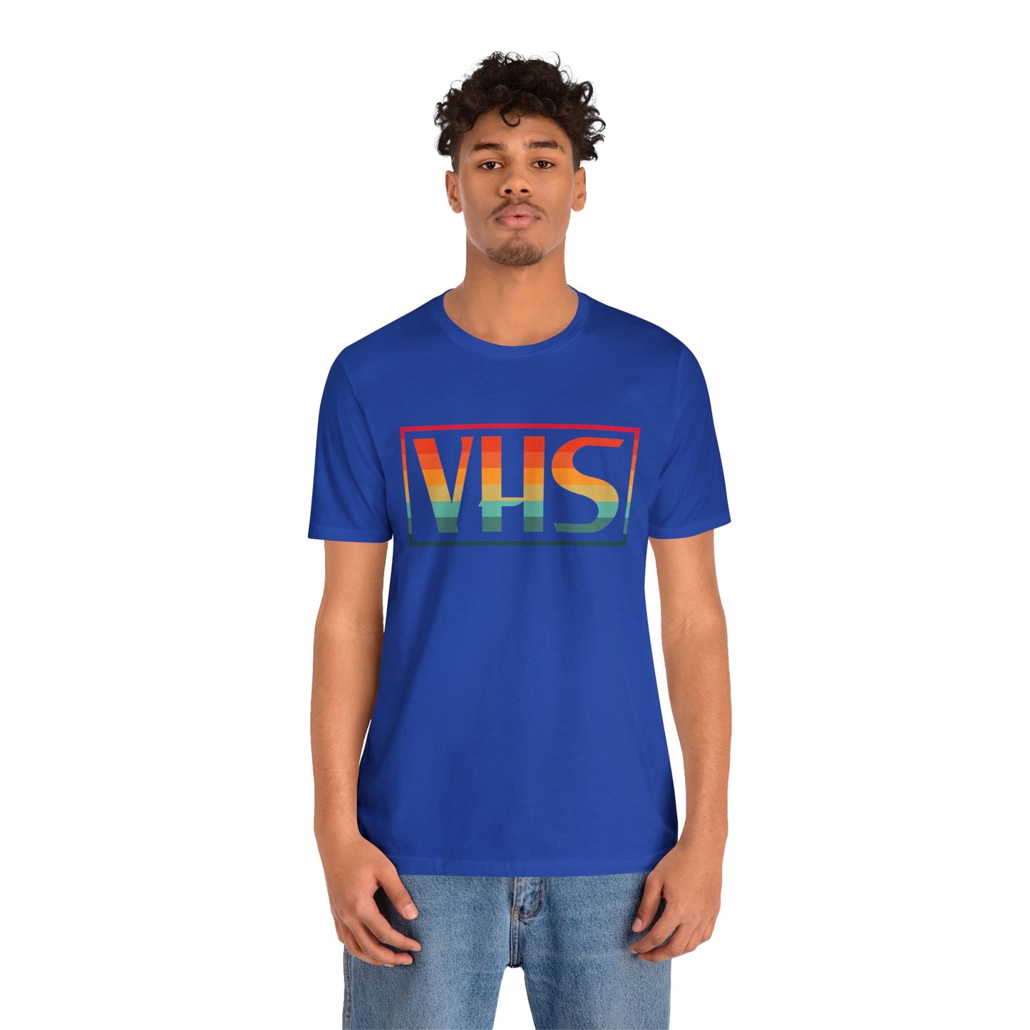 VHS Logo Retro Sunset T-Shirt - Vintage Retro Classic Nostalgic T-Shirt - Unisex Short Sleeve Tee