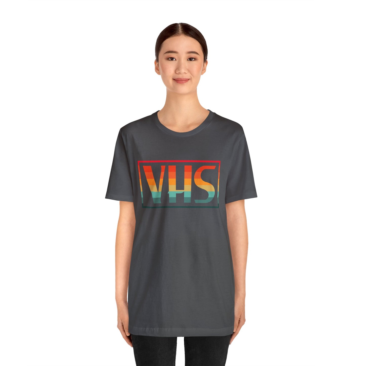 VHS Logo Retro Sunset T-Shirt - Vintage Retro Classic Nostalgic T-Shirt - Unisex Short Sleeve Tee