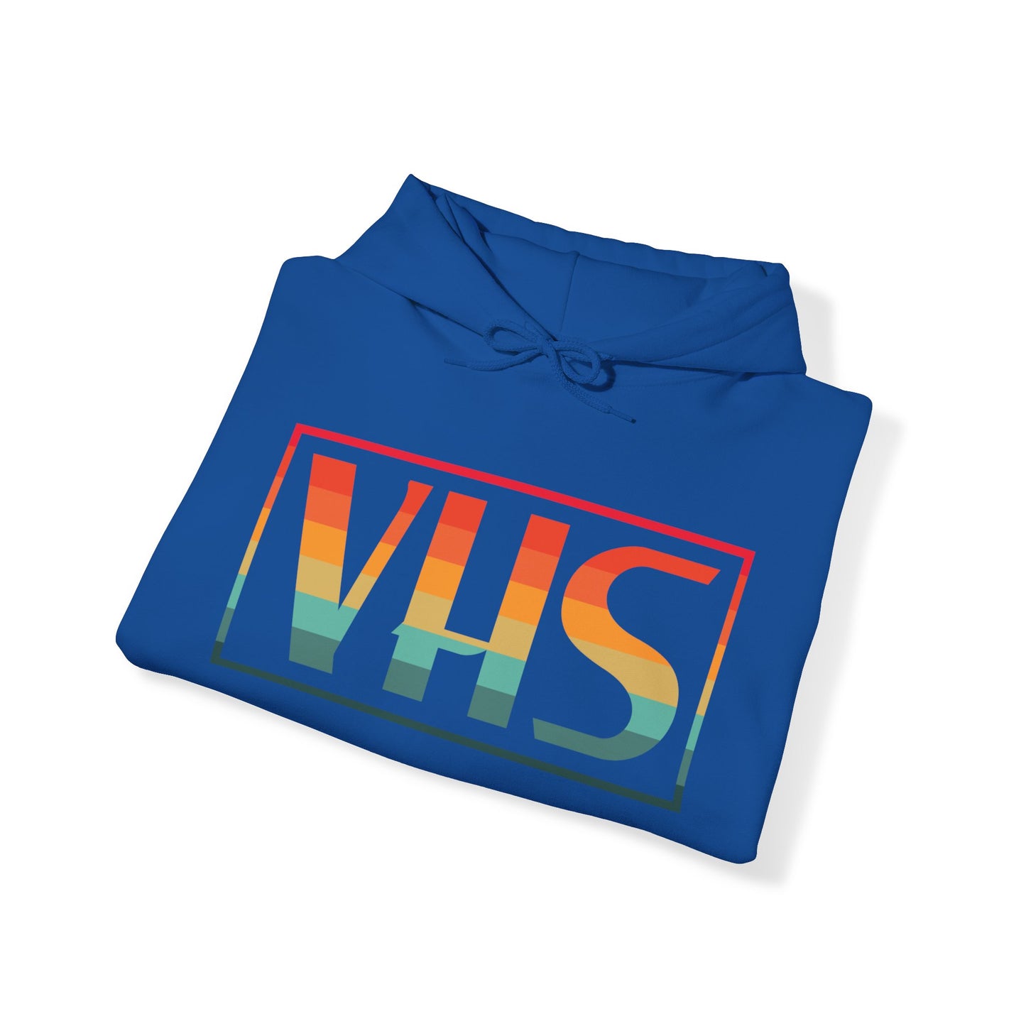 VHS Logo Retro Sunset Hoodie - Vintage, Retro, Old School, Classic 80's Unisex Heavy Blend Hooded Sweatshirt