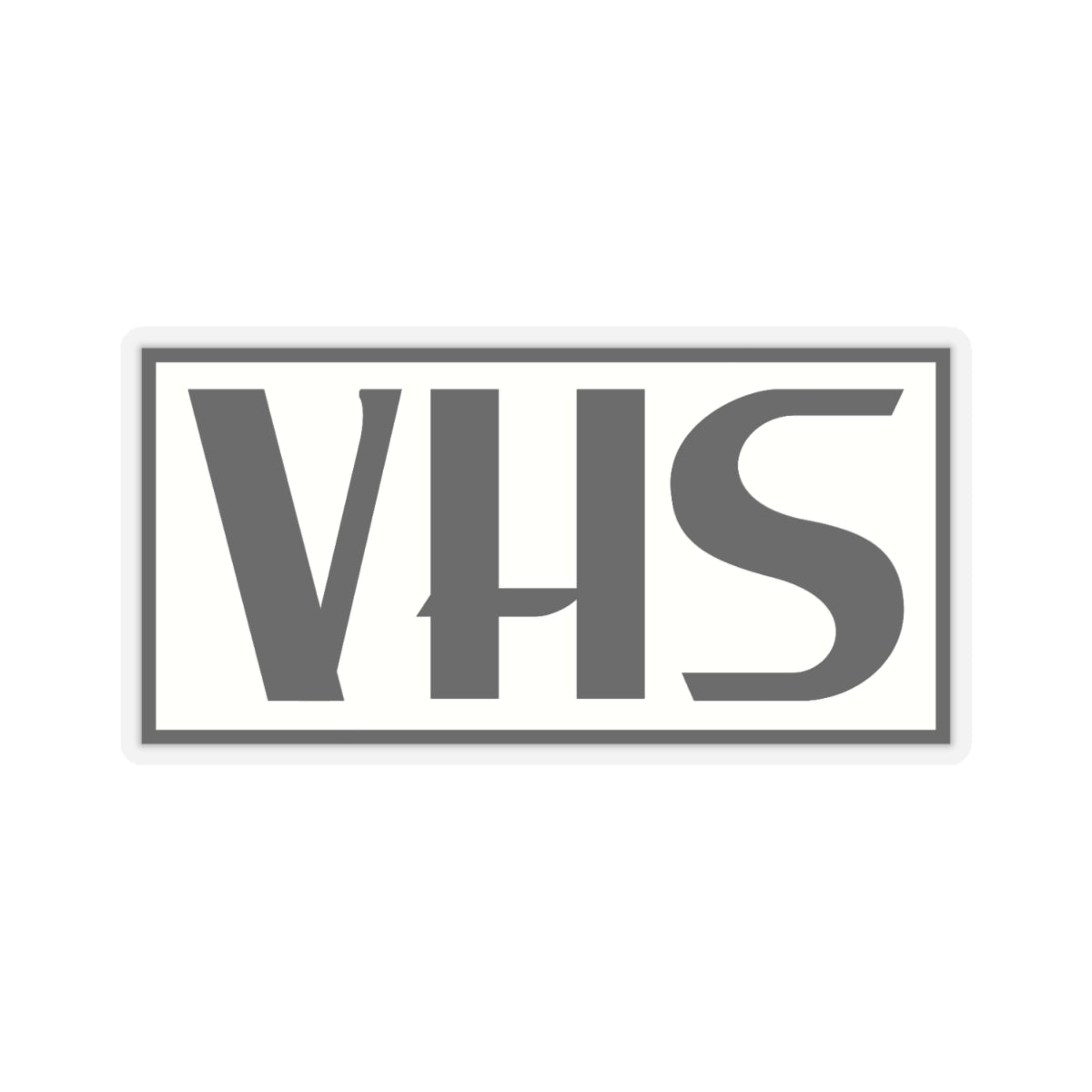 VHS Logo Sticker - Retro Vintage Nostalgia Old School Vinyl label