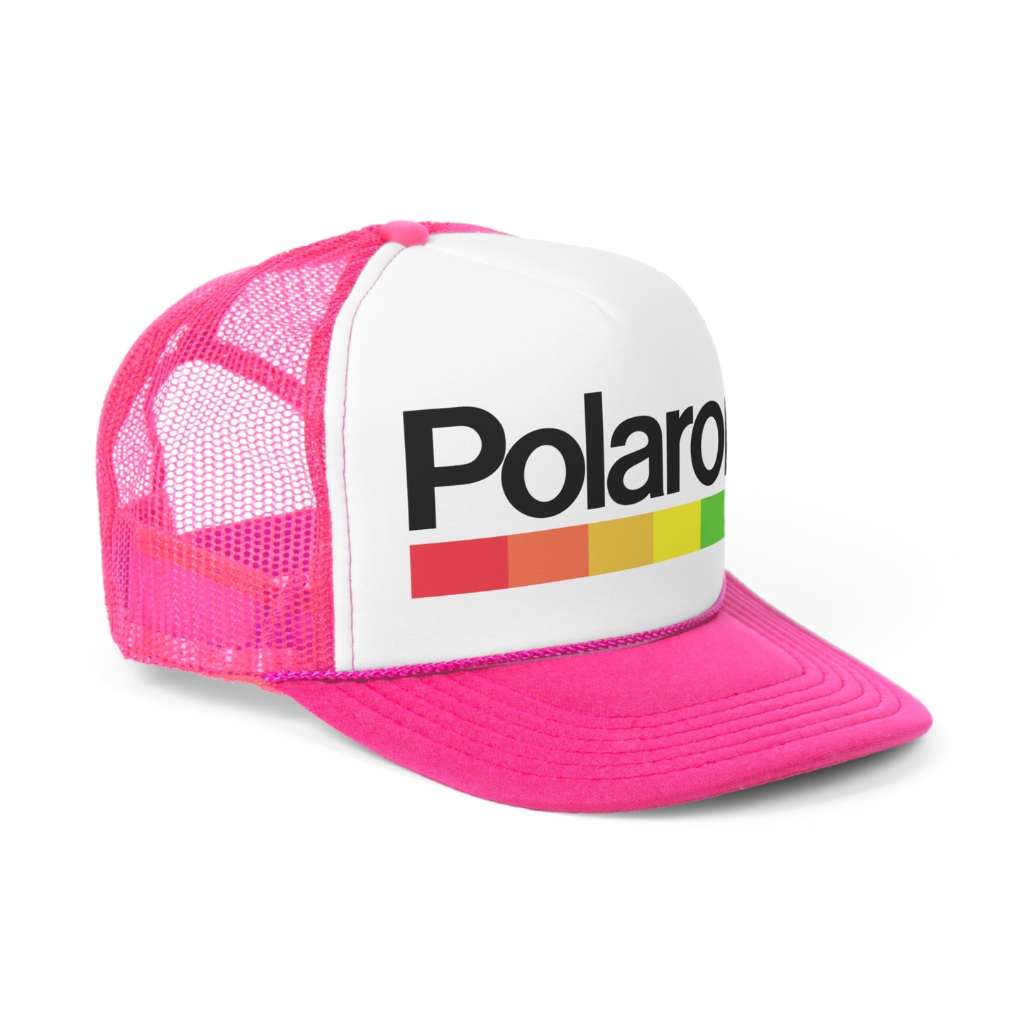 Polaroid Trucker Hat - Vintage Colors, Retro, Old School, Nostalgic, Adjustable Snap Back Cap