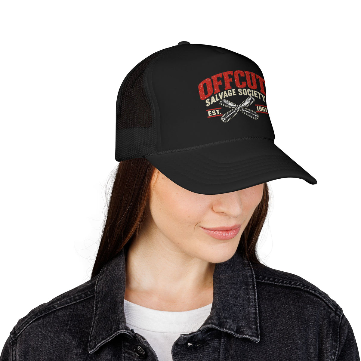 Offcut Salvage Society Vintage Woodworker Trucker Hat